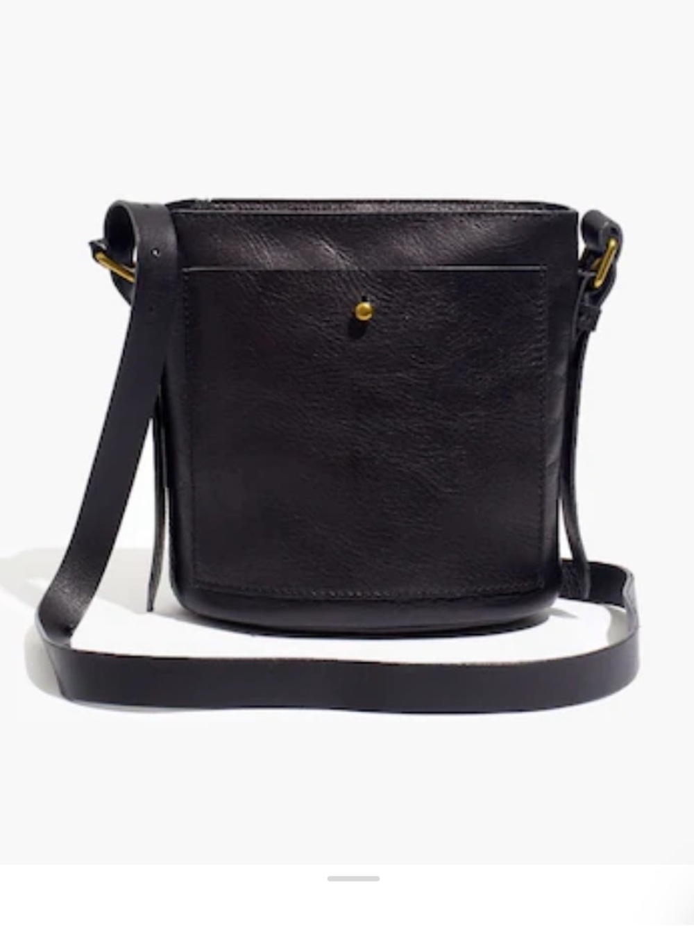 Madewell The Small Transport Bucket Bag in Black
